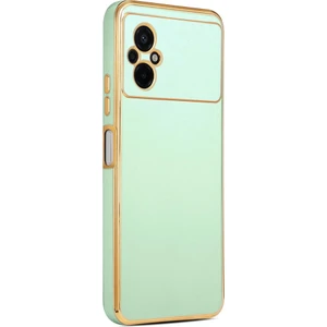 Xiaomi Poco M5 Kılıf Köşeli Altın Model Kapak
