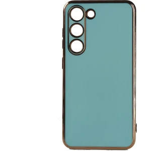 Samsung Galaxy S23 Kılıf Köşeli Altın Model Kapak