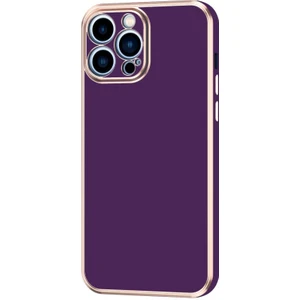 Apple iPhone 14 Pro Kılıf Köşeli Altın Model Kapak