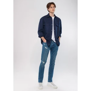 Erkek JAKE Yırtıklı Mavi Premium Jean Pantolon 0042283705