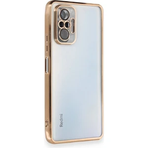Redmi Note 10 Pro Kılıf 3D Kamera ve Lens Mercek Korumalı Ultra Lüks Razer Plating Silikon Case