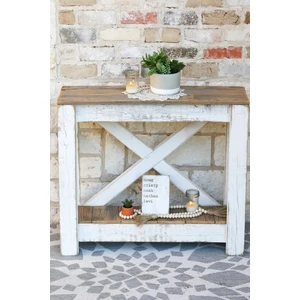 Wayfair Collection 75CM Masif Ahşap Konsol Sehpa