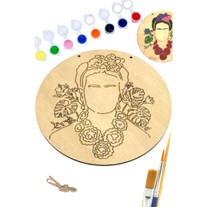 Art Inside Frida Ahşap Boyama Tuval Seti Hediye Hobi Kiti