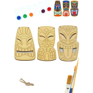 Art Inside Afrika Maskesi Ahşap Boyama Seti Hediye Hobi Kiti