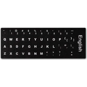 Ingilizce Q Klavye Sticker Notebook ve Pc Uyumlu Klavye Etiketi - Silinmez