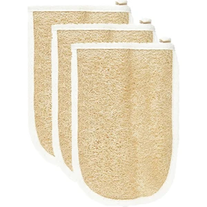 Zencefil Organik 3 Adet Kabak Lifi Kabak Kesesi Kare El Geçmeli Model Banyo Kese