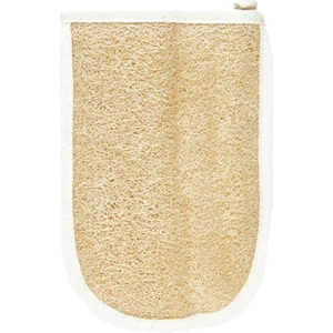 Zencefil Organik Kabak Lifi Kabak Kesesi Kare El Geçmeli Model Banyo Kese