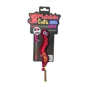 Matatabi Cats  Wormy Sesli ve Doğal Matatabili Peluş Kedi Oyuncağı 17 cm (Kedi Otu/nanesi Içermez)