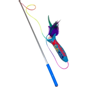 Matatabi Cats  Jr.fish Sesli, Tüylü Peluş Kedi Oltası 50 cm Kedi Oyuncağı(Kedi Nanesi/otu Içermez)