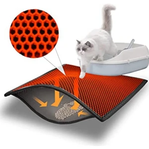 Kedi Kumu Paspası Kedi Tuvalet Önü Elekli Paspas Yıkanabilir Silinebilir
