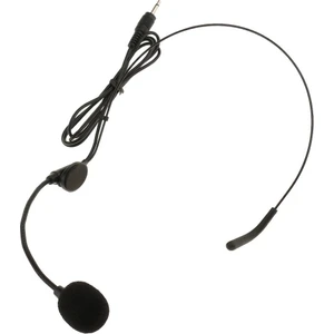 Düz Açı Kondenser Kulaklık Mikrofon ve Esnek Kablolu Boom 3.5mm Mono 3.5mm Düz Açı (Yurt Dışından)