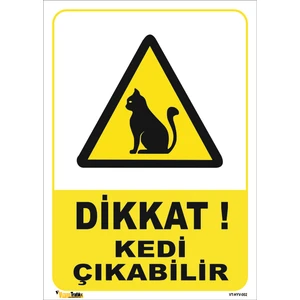 Vizyon Trafik Dikkat Kedi Çıkabilir