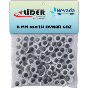 Lider & Nevada  Oynar Göz 8 mm 100'LÜ Paket