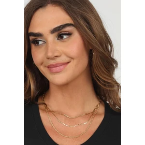 New Obsessions Kombin Altın Zincir Kolye Seti 3 Zincir