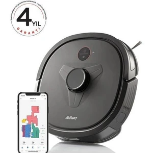 Robotek X4 Lds Akıllı Robot Süpürge- Siyah AR4304
