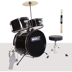 CD300X-BK Akustik Çocuk Baterisi Davulu Seti 5-14 Yaş Için Full Set
