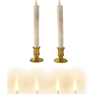 LED Işıklı Şamdan Mum 2 Li
