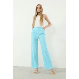 Retro Palazzo Pantolon-Turkuaz