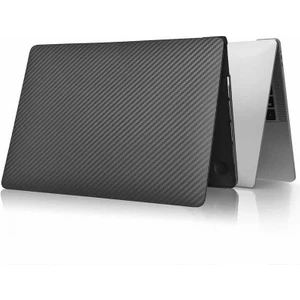 Macbook Pro 14.2 2023 A2779 Uyumlu Kılıf Wiwu Ikavlar Karbon Fiber Görünümlü Koruyucu Kapak