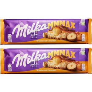 Mmmax Wholenut Caramel 2 x 300 gr Bütün Fındıklı Karamel Dolgulu Çikolata Ithal