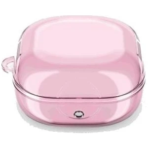 Samsung Galaxy Buds 2 Pro Kılıf Transparan Kancalı Silikon SF14 Pembe