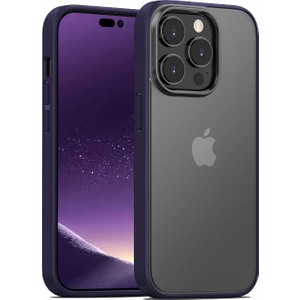 Apple iPhone 14 Pro Kılıf Impact Alpin Mat Buzlu Kapak Derin Mor
