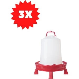 Tavpet Tavuk Suluğu Ayaklı 12 Lt Alttan Dolum Askılı 3 Adet