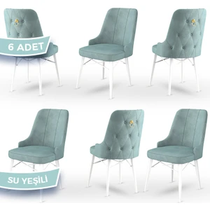 Concept Pare Serisi, Sandalye, 6 Adet Sandalye, Beyaz Gürgen Ayak