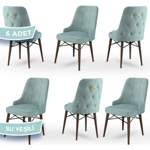 Concept Pare Serisi, Sandalye, 6 Adet Sandalye, Ceviz Gürgen Ayak