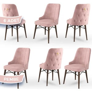Concept Pare Serisi, Sandalye, 6 Adet Sandalye, Ceviz Gürgen Ayak