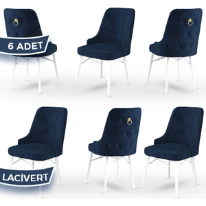 Concept Pare Serisi, Sandalye, 6 Adet Sandalye, Beyaz Gürgen Ayak