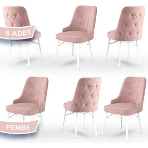 Concept Pare Serisi, Sandalye, 6 Adet Sandalye, Beyaz Gürgen Ayak
