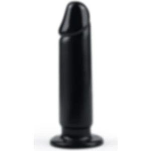 Odinsshop 22,5 cm Siyah Yumuşak Kalın Anal Dildo
