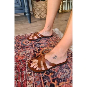 004 4305 Kadın Deri Bodrum Kadın Sandalet