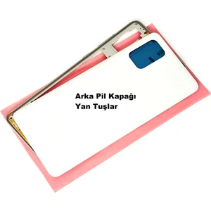 Samsung Galaxy (SM-A715) A71 KASA Arka Pil Batarya Kapağı Beyaz