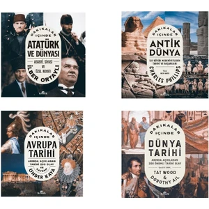 Dakikalar Içinde Atatürk ve Dünyası -  Dünya Tarihi - Antik Dünya  - Avrupa Tarihi 4 Kitap Set