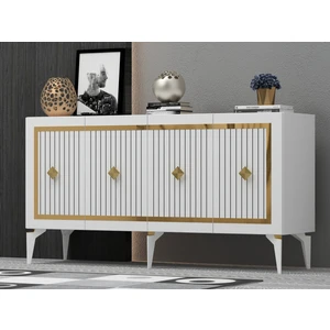 Cantek Dizayn 150 cm Nova Konsol Beyaz-Altın