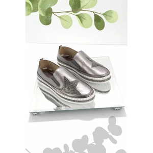 Parlak Platin  Kadın Casual Ayakkabı K01309215609