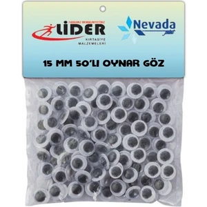 Lider & Nevada Oynar Göz 15 mm 50'li Paket