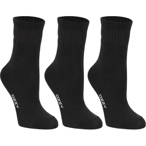 Ozzy Socks Kadın 3'lü Siyah Renkli Çizgisiz Kısa Konç Tenis Çorabı