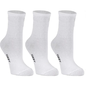 Ozzy Socks Kadın 3'lü Beyaz Renkli Çizgisiz Kısa Konç Tenis Çorabı