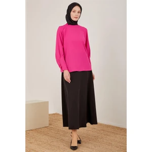 Kolu Büzgü Detaylı Bluz 23Y3230 Orkide