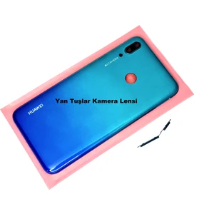 Huawei Uyumlu Y7 2019 Kasa Arka Pil Batarya Kapağı MAVİ