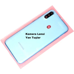 Samsung Galaxy A11 kasa Arka Pil Batarya Kapağı Mavi