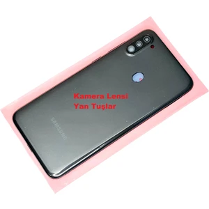 Samsung Galaxy A11 kasa Arka Pil Batarya Kapağı Siyah