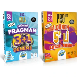 Ünlüler Karması 2023 8. Sınıf LGS Sayısal Projett 5'li Deneme ve 3-1 Fragman Deneme Seti