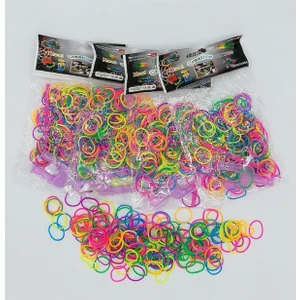 Rengarenk Bileklik Yapma Seti Rainbow Loom Bands 4 Lü Yedek Paket