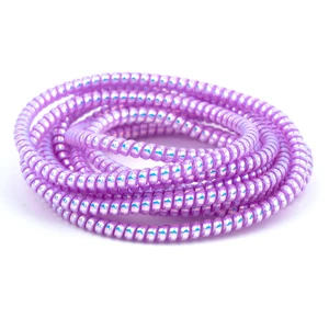 Spelt Şarj Aleti Kablosu Kablo Kordon Koruyucu Spiral Sarma Kılıf Koruma Laser Lilac Shine