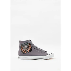 Harley Davidson Harley-Davidson Harley Davidson Plano Erkek Gri Keten Spor Ayakkabı