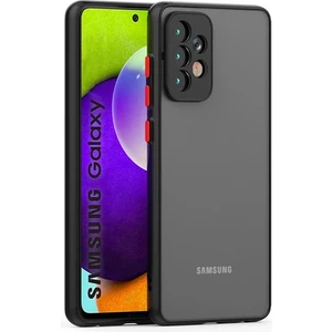 Galaxy A53 Kılıf 3D Kamera Korumalı Arkası Mat Kenarları Renkli Smoke Case